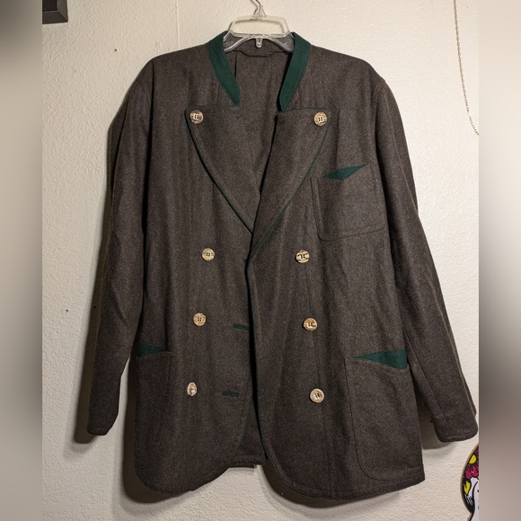 zeiler Other - Zeiler Men's Gray Double-Breasted Jacket Size 42
